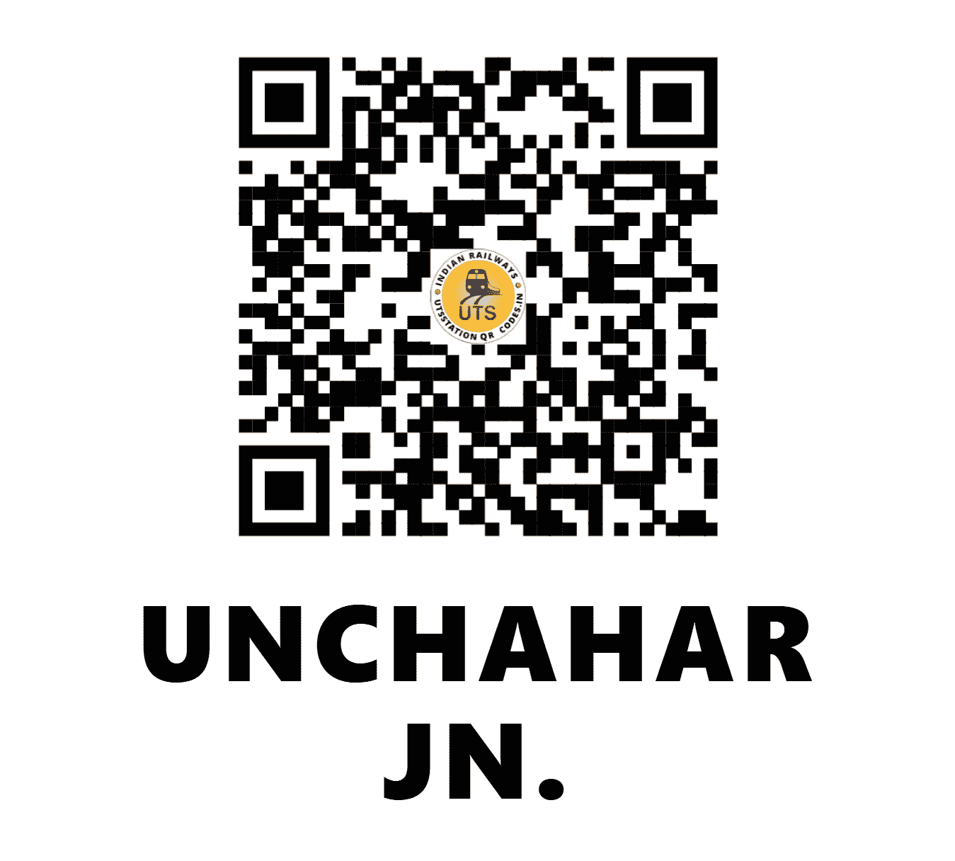 UTS QR Code for UNCHAHAR JN. - UCR - NR (UTTAR PRADESH)